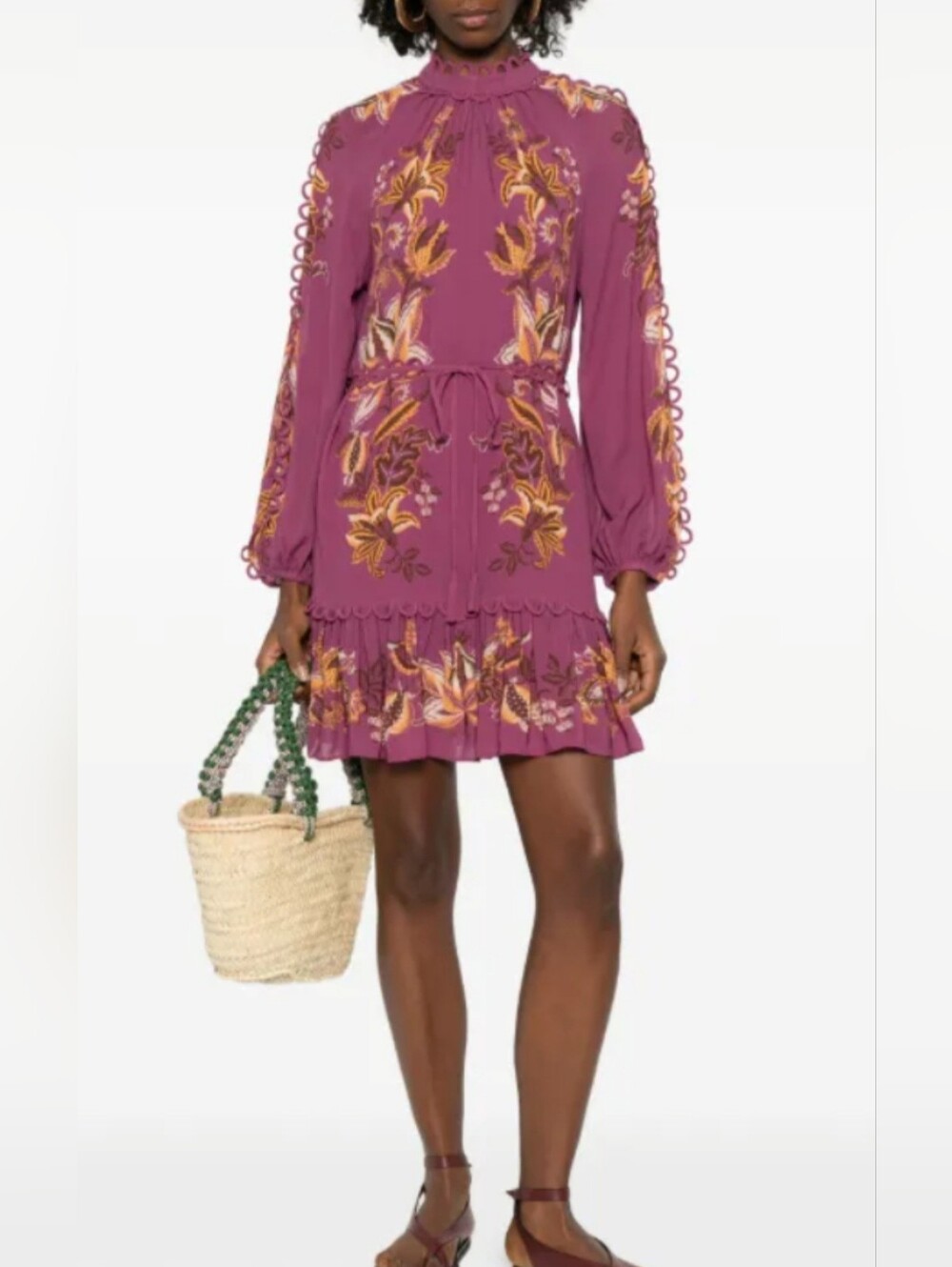 Farm Rio Ruffled Mini Dress - Picture 1 of 9